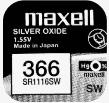 Бат час 366 SR1116SW Maxell 1/блистер (10)