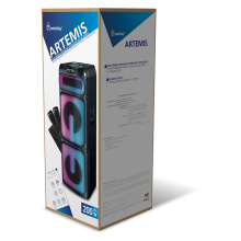 Колонка порт Bt SmartBuy 5750 ARTEMIS 200Вт акк 8000мАч FM/MP3(microSD/USB)/AUX/TWS/2 микр/ПДУ/RGB