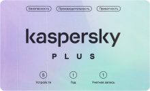 Антивирус Kaspersky Plus + Who Calls 5 устройств 1 год Base Card