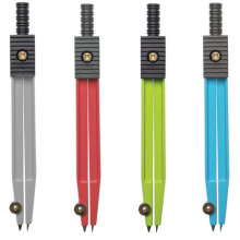 Циркуль Юнландия 115мм металлический, цвет ассорти, чехол (1/24/384)