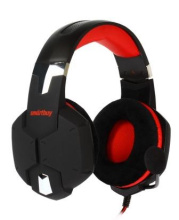 Гарнитура полнораз игровая SmartBuy 2200 Rush Viper 1+2м адаптер 4pin-jack3.5x2 чер/красн