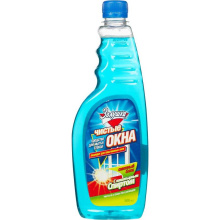 Ср-во д/стекол смен блок Золушка 0,5л Нашатырный спирт (12)