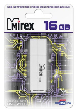 Флэш-диск Mirex 16GB Line белый