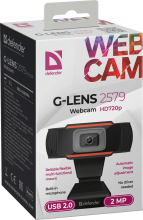 Веб-камера Defender G-lens 2579 HD720p 2Мп, черный (1/50)