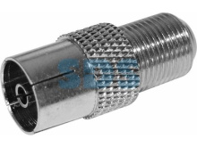 Переходник гн F - гн TV медь Rexant (100)