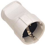 Штеп гнездо Makel белый с/з (50/200)