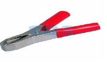 Зажим "крокодил"  15А красный (50/1000)