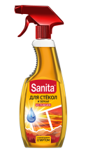 Ср-во д/стекол триггер Sanita 0,5л Нашатырный спирт (15)