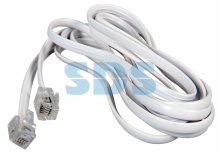 Удлинитeль телеф 6р4с  5м белый Rexant (10)