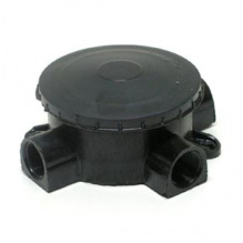 Коробка ОП 3-х рожк. черная без фланца IP42 U-Plast (150)