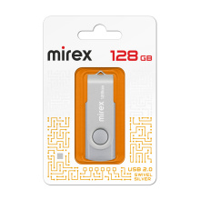 Флэш-диск Mirex_128GB Swivel серебристый