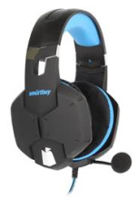 Гарнитура полнораз игровая SmartBuy 2000 Rush Viper 1+2м адаптер 4pin-jack3.5x2 черн/син