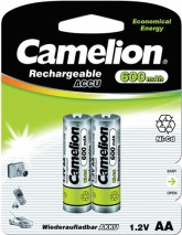 Акк NiCd R 6  600мАч Camelion 2xBL (24/480)