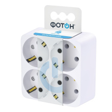 Четверник Фотон 16A с/з АМ 16-4Е белый (12/72)*