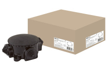 Коробка ОП 4-х рожк. карболит IP44 ø72 TDM (10)