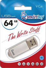 Флэш-диск SmartBuy 64GB V-Cut серебро
