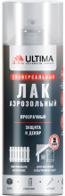 Лак глянцевый аэрозольный 520мл Ultima (12)