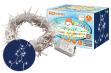 Гирлянда TDM СГ50Б5 50LED белый 5м 8 режимов IP20 (30)