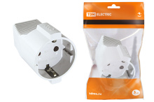 Штеп гнездо TDM с/з шторки 16А белый (20)