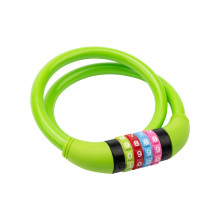 Замок тросовый  65см кодовый взломостойкий зеленый Четыре сезона (60)