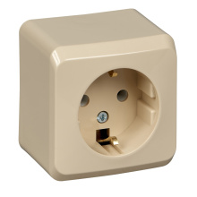 Розетка Этюд 1-ОП с/з крем (17)