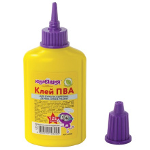 Клей ПВА_125г ЮНЛАНДИЯ (бумага, картон, дерево) (1/40)