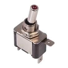 Тумблер Rexant 20А 24V вкл-выкл 1полюс 3 контакта  красная подсветка (10)