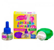 Комплект от комаров Домовой: жидкость 60ночей+фумигатор Детский (24)