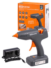 Пистолет клеевой аккум КПА-60 60Вт 11мм 2,2 А*ч 220С TDM (20)