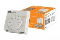 Термостат TDM НТ-1 10А открытого монтажа, механический, белый