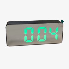 Часы зеркальные 3821 зеленый USB