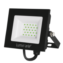 Прожектор диод  30Вт ЗЕЛЕНЫЙ IP65 Luminart LFL-07 серый (40)