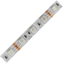 Лента диод 12В IP20 14.4Вт/м RGB 5050 60LED/м 10мм 50м Ecola Pro (10)