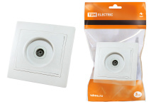 Розетка TDM Таймыр TV белая (10/100)