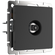 Розетка Werkel TV механизм чёрный матовый (10)