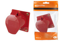 Розетка 425 скрытая 3Р+РЕ+N 32А 380В IP44 TDM (15)