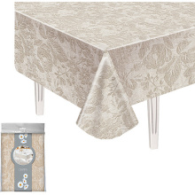 Скатерть ПВХ 110х130см Лён бейка  91/10 (30)