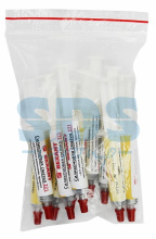 Смазка силиконовая 221 до +350С 2мл шприц Rexant (10)