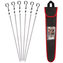 Шампур Набор 45см Угловой с витком 6шт чехол Ecos 0.7мм (20)