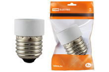 Переходник Е27-Е14 TDM белый (200)