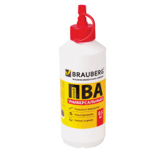 Клей ПВА_0,5кг BRAUBERG (бумага, картон, дерево) (12/12)
