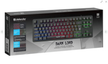 Клавиатура Defender  игровая Dark Lord GK-580 RU радужная подсветка USB чёрный (1/20)