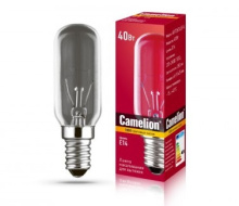 Лампа накал БРН 40Вт Е14 T25 для вытяжек Camelion (50/500)