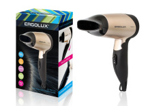 Фен Ergolux ELX-HD01-C64 1200Вт черный/золото (24)