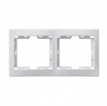 Рамка IEK Кварта белая 2-ая (38/760)