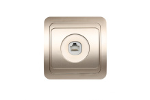 Розетка Smartbuy Марс шампань RJ45 1-ая (10) Н