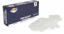 Перчатки винил S 100шт неопуд белый Aviora (10)