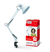 Св-к наст струбцина Е27 Inhome СНС-13Б белый 60Вт (16)