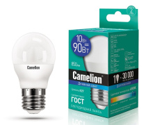 Лампа диод шар G45 10Вт Е27 6500К 850Лм Camelion (10)