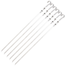 Шампур набор 56см Угловой с витком 6шт Ecos (20)*